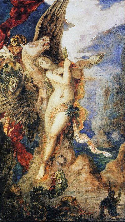 Perseus und Andromeda, ca. 1867-69 von Gustave Moreau